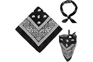 GEEHUA 2 pañuelos para hombre y mujer, 55 x 55 cm, diseño de cachemira, para hombre y mujer, bandana para el pelo, bufanda, bufanda, cuello para motociclistas, motocicletas y hombres