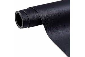 Y.A. LOTUS Kunstleder Selbstklebend Reparatur Schwarz 250x42cm, Leder Reparatur set schwarz für Couch Autositz Sofa Möbel Leder Patch Jacken und Renovierung