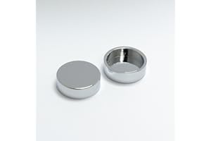 companyblue Cover Cap for Heated Towel Rail Radiator blanking plugs and bleeding valves (Chrome Pair)