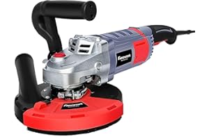 FANZTOOL szlifierka do betonu, zestaw z diamentową głowicą szlifierską i oknem odsysającym (2000 W/180 mm)