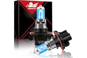 ‎WINPOWER WinPower H13 / 9008 / P26.4t Halogen Scheinwerferlampen 100W/ 90W 5000K Warmweiß Fernlicht/Abblendlicht Lampe 12V Auto Birne, 2 Stücke