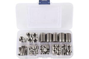 Haosie Lot de 50 inserts filetés autotaraudeuses en acier inoxydable pour réparation de filetage M3 M4 M5 M6 M8 M10 M12