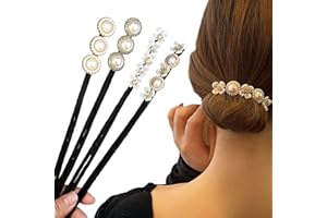 WILSONZIN Pinces à Cheveux pour Chignon,Donut Bun Maker Fabricant de Chignon de Cheveux Accessoire pour Chignon French Twist Bun Maker Set d'Outils de Coiffure Accessoire Cheveux pour Filles Femmes (4 Pièces)