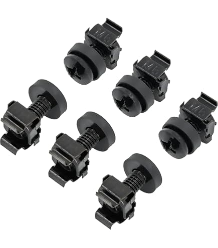 QUARKZMAN Käfigmuttern M4 - 50 Stück - Gelb Verzinkt - Für Serverschränke & Racks