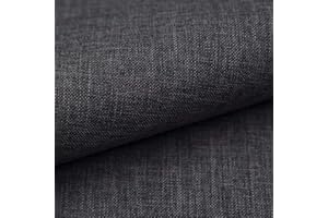 HEKO PANELS Torino Tissu d'ameublement au mètre, par exemple tissu pour chaises ou banquette d'angle - Graphite