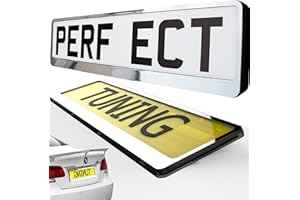 TAPORT 1x Car Registration License Number Plate Surround Holder Frame ALL STYLES (CHROME)