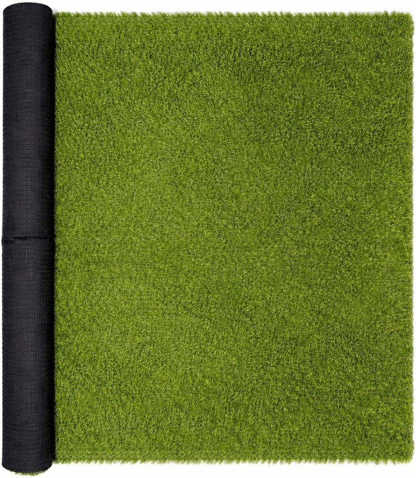 Acomoda Textil – Césped Artificial Alta Densidad 20mm para Interior Exterior. Rollo Hierba Sintética con Orificios Drenaje y Fácil Instalación para Jardín, Terraza, (Altura 20mm, 1x5m)