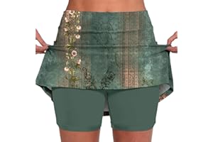 SDERG Tennis Skirt with Shorts and Pockets, High Waisted Women's Tennis Skirts Lightweight Athletic Workout Golf Yoga Skorts Shorts Womens Quick Dry Sports Shorts Running Skirts 2024