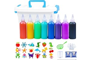 QURYGIN 9 Bouteilles Kit De Elfe De L'eau - Jouet Moule Elfe De L'eau, Jouet De Gel D'eau Magique, Kit De Création De Jouet D'eau Magique, Kit Créatif 3D Aqua Gelz, Jouet Coloré Fée Aqua Fait À La Main