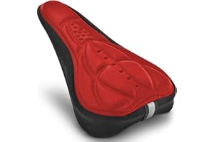 Ducomi Funda Sillin Bicicleta – Cubierta de Asiento con Cojín de Gel Acolchado - Ergonómico y Suave para Pedalear Sin Dolor - Bicicleta Estática, Spinning, Bicicletas de Carreras y Ciudad