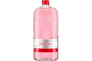 GIN MG MG Gin Rosa, 700 ml, London Dry, Ideale per un Gin Tonic Premium, con Note Floreali ed Agrumate, con Estratti di Aromi Naturali da Fragole Macerate, Prodotto in Spagna, Idea Regalo, 40% Vol.