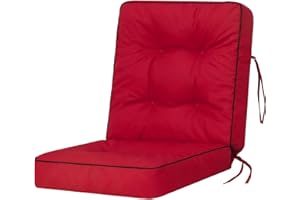 BJIRD Cuscino per Panchina - Cuscini Morbidi per Seduta e Schienale, Cuscino per panche da giardino a dondolo, Cuscino per panca altalena Hollywood - Cuscini Impermeabili con Cinghie di Fissaggio - 50 cm