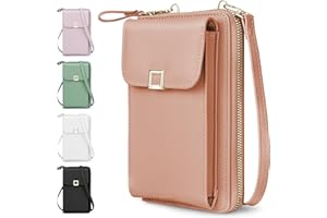 Zusentee Bolso de Teléfono Móvil para Mujer, Bolso Movil Mujer Bandolera Pequeños Cuero PU Móviles De La Puerta De La Celda Bolsas Bolsas De Hombro Para Mujeres Para Teléfono Impermeable