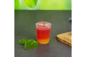 Silverkitchen Lot de 50 verres à liqueur givrés 4 cl – Verres à shot incassables réutilisables en plastique fabriqués en Allemagne