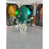 Toys Dans Eden ve S&uuml;r&uuml;nerek İleri Geri Hareket Eden Sesi A&ccedil;ılıp Kapanan Işıklı ve Şarjlı Ahtapot