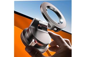 LISEN for Magsafe Car Mount,Vacuum Magnetic Phone Holder for Cars,[95% Increase Mag&Adh] Interior Car Accessories Mobile Phone Holder Suction Mount for iPhone 17 Pro Max, Gifts Men Women