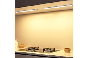 YLATOIAL Lámpara de armario, iluminación LED recargable USB interior armario, inalámbrico, magnético, regulable lámpara led detector movimiento, luz led para armario escalera cocina pasillo