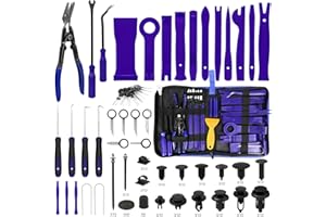 FLOEPX Auto Demontage Werkzeuge 250 Stück KFZ Werkzeug Set Hebelwerkzeug Auto Zierleistenkeile Innen-Verkleidung Ausbau Zubehör Für Entfernung Autotür Türverkleidung Und Platten