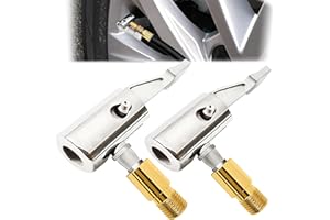 YUEMING 2 Stück Auto Luftpumpen Clip Reifen Air Chucks, Autoluftpumpen Gewindedüsen Adapter Autoventil Hebelstecker Reifenfülldüse Tragbarer Reifenluftfutter Ventil Anschluss für Auto Reifenfüller