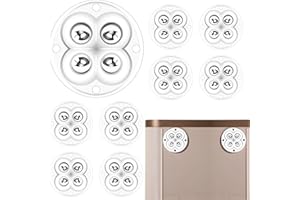 FUYIHGL 8 PCS Self Adhesive Mini Caster Wheels 360° Rotation, Mini Appliance Wheels Stick On, Peel and Stick Swivel Casters Wheels for Kitchen Appliance Small Furniture Trash Can Storage Box Coffee Maker