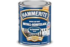 Hammerite Metallschutzlack Glänzend, Blau, 750 ml