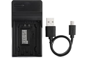Norifon NP-FH50 USB Ladegerät für Sony DCR-DVD108 DCR-DVD610 DCR-DVD105 DCR-HC21 DCR-HC52 DCR-HC38 DCR-SR45 DCR-SR47 DCR-SX85 DCR-SX45 DCR-SX44 HDR-SR11 HDR-SR12 HDR-XR160 Kamera und Mehr