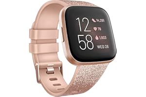 AK Replacement compatible with Fitbit Versa 2 Strap/Fitbit Versa Strap, Soft Silicone Sport Straps for Versa Lite/Versa Special Edition/Versa 2