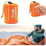 LATTCURE Notfall Überleben Schlafsack, Survival Biwaksack Erste Hilfe Rettungsdecken, Wasserdicht Notfalldecke, Warm Tube Zel