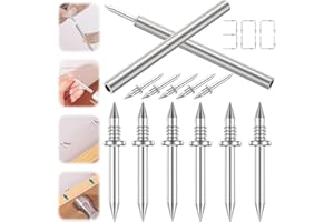 OUMAIFENG 300 Stücke Doppelköpfige Nägel Wand, Nahtloser Nagel Mit Doppelköpfigem Sockelfaden 100mm Lang Sockelleisten Für Spuren Unsichtbare Sicherheitsschrauben Hülsenwerkzeug