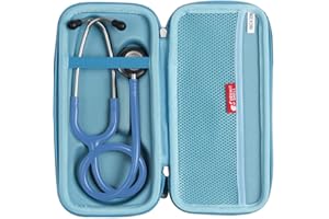 Hermitshell Estuche de viaje para estetoscopio de monitorización 3M Littmann Classic III (azul claro)