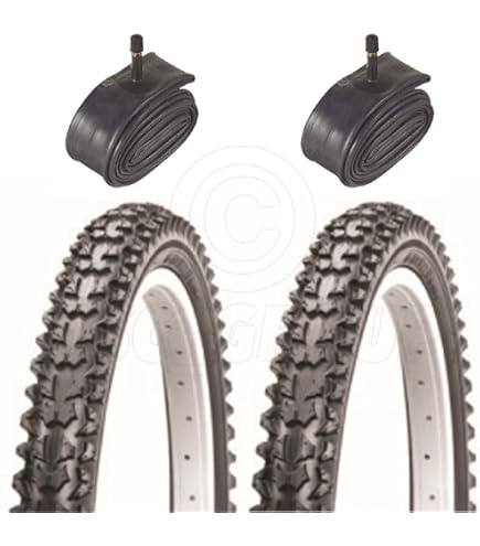 YUNSCM 2-PCS 18 Pulgada Montaña Bicicleta Cubierta 18x1.95/53-355 And 18 Pulgada Bicicleta Cámara De Aire Schrader Valve Compatible With 18x1.95 18x2 .0 Bike (Y-1017 - View #9