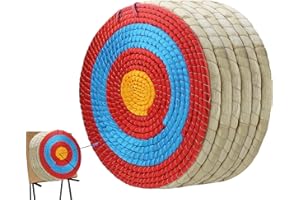 ZIRUU Solid Straw Round Archery Target Traditional Recurve Bow Arrow Target Hand-Made Straw Target for Kids Youth Adult Outdoor Sports Archery Bow Shooting Practice
