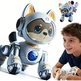 30 Fonksiyonlu Robot Kedi K&ouml;pek Oyuncağı, Şarjlı Akıllı Evcil Hayvan, Sesli Komut, Hareket Sens&ouml;r&uuml;, Buhar Efekti, M&uuml;zikli Dan