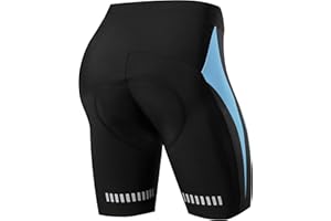 NOOYME Pantalon Corto Ciclismo Mujer Acolchado 4D Pantalones Corto Bicicleta Mujer con Gel Acolchado Pantalones Cortos De Ciclism para Mujer Pantalon Ciclismo Mujer ​Culotte Ciclismo Mujer