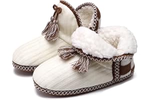 COFACE Damskie kapcie ze skóry jagnięcej, zimowe, ciepłe, pluszowe, dziewczęce, puszyste z podszewką, przytulne pantofle, buty domowe, czarno-czerwone, 35-36