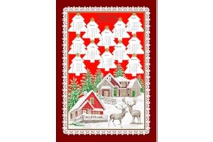 MAGIE DI CASA Strofinaccio CALENDARIO 2025 cm.50x70 Made in Italy 100% Cotone (Cervi)