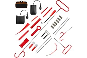 AevQuas Car Tool Kit, 29PCS Professional Car Emergency Kit with Long Reach Grabber, Car Interior Repair Tools Car Emergency Kit for All Vehicles Emergency Use Frequently Put in The Trunk