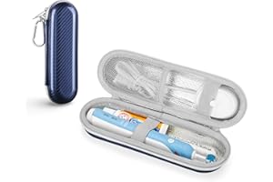 Yinke Reiseetui Elektrische Zahnbürste für Braun Oral-B/Oral-B Pro Electric Toothbrush mit Zubehör Aufbewahrung, Tragbare Hartschalen Reise-etui