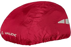 VAUDE Helmet Raincover - Funda Impermeable para Cascos de Ciclismo, Color Rojo, Talla Única