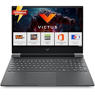 HP विक्टस, एएमडी राइजेन 7 7445 एचएस, 4 जीबी आरटीएक्स 2050, 16 जीबी डीडीआर 5 (अपग्रेडेबल) 512 जीबी एसएसडी, एफएचडी, 144 हर्ट्ज, 300 निट्स, आईपीएस, 15.6 
