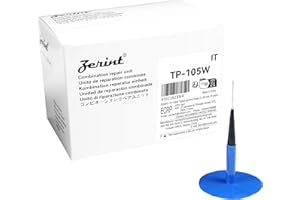 ZERINT TP-105W Kit di Attrezzi per Riparazione Pneumatici, Autoadesivo con Patch a Fungo Riparazione(60 x 9mm),24 pezzi per Auto Camion Bus e Pneumatici Agricoli