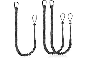 ‎DBREAKS DBREAKS 3 Stück Werkzeug Fallschutz, Sicherheits-Schlüsselband mit Karabiner, Werkzeug-Schlüsselband, Stoßdämpfend Werkzeugsicherung Lanyard, Werkzeugleine Absturzsicherung für Arbeitsgeräte(Schwarz)