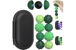 NTWDBY 8 Stück Magnetische Fidget Toys, Magnetische Stress Bälle mit Silikonhülle, Magnetische Sensorik Bälle, Magnetkugeln aus Silikon, Anti-Stress Spielzeug für Kinder und Erwachsene (A)
