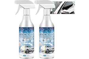 GYZGirlover Deicer Car Windscreen Spray, 120ML De Icer Spray For Car, Snow Melting Spray For Car Windscreen, Ice Remover Melting Spray, Windshield Deicer Spray,Ice Remover Melting Spray (2 pcs)