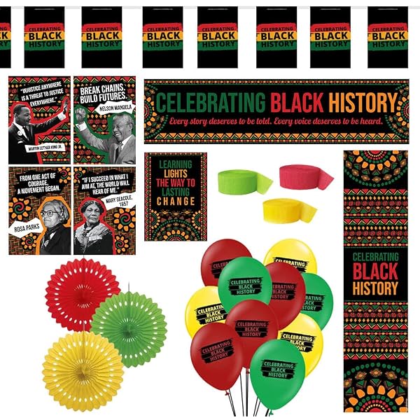 FSHANEE Gummi-Armbänder Für Black History Month – 24 Stück, Silikon, In Pan-Afrikanischen Farben