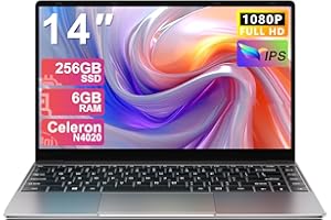 NOTODD PC Portatile 14 Pollici Win11 Pro 6+256 GB Celeron N4020 (fino a 2.8GHz) Computer Portatile Supporta l'espansione SSD 1TB(TF 512GB) 5000mAh Notebook 1080FHD Mini HDMI Tastiera italiana membrana-Grigio