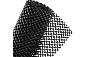 FACIACC Anti Slip Rug Underlay Thick, 80X150 CM Multipurpose Non Slip Mat, PVC Cuttable Anti Slip Mat, Rug Drawer Pad for Drawers Carpet Antislip Liner, Used on Hard Smooth Floors (Black)