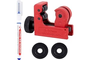CTDMJ Mini coupe-tube Ø 3-22 mm Petit coupe-tube Coupe-tube en cuivre Outil de coupe pour couper des tuyaux en cuivre, PVC, aluminium, plastique, marqueur de trous profonds