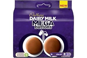 Cadbury Dairy Milk Mega Buttons, Giant Chocolate Buttons For Sharing, 192 g (Pack of 1)