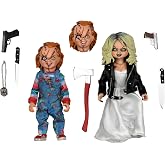 NECA Chucky ve Tiffany 2'li Set - 20 cm Kıyafetli Aksiyon Fig&uuml;r&uuml; | Chucky Gelini 5 İn&ccedil; Aksiyon Fig&uuml;r&uuml; Giyinik Serisi - Tiffan